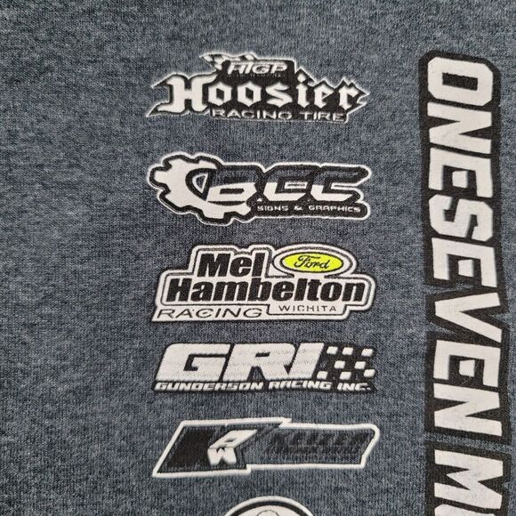 Connor Atkinson 17A Sprint Car T-Shirt Men's Large OneSeven‎ Motorsports Racing - Picture 5 of 8
